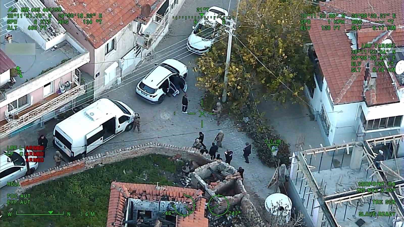 İzmir’de hava destekli polis operasyonu: 30 gözaltı