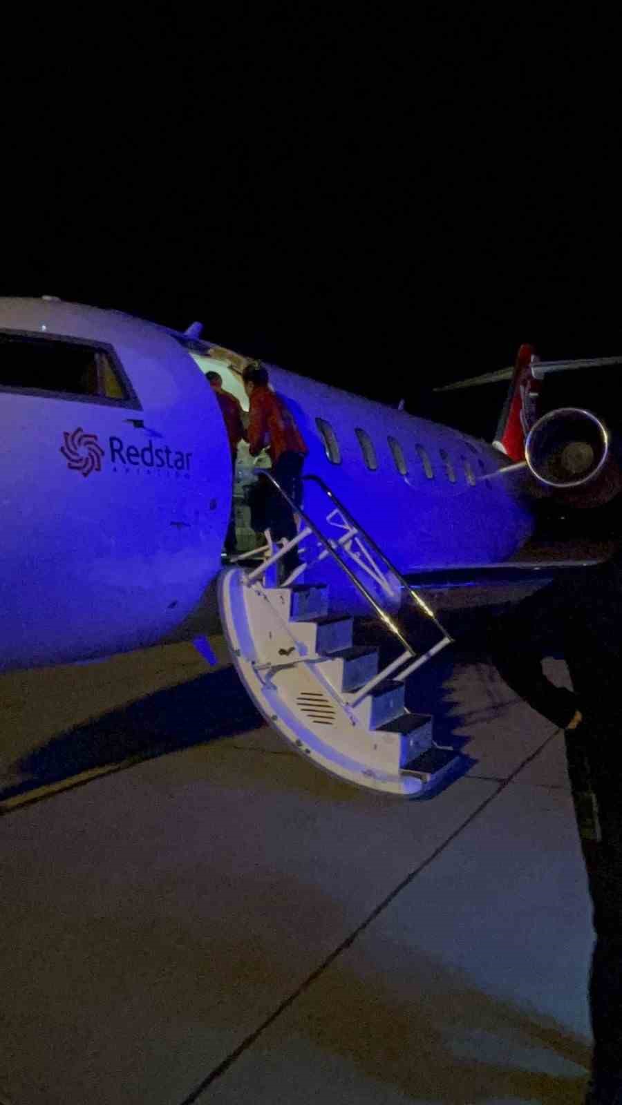 Kars’ta ambulans uçak 44 günlük bebek için havalandı
