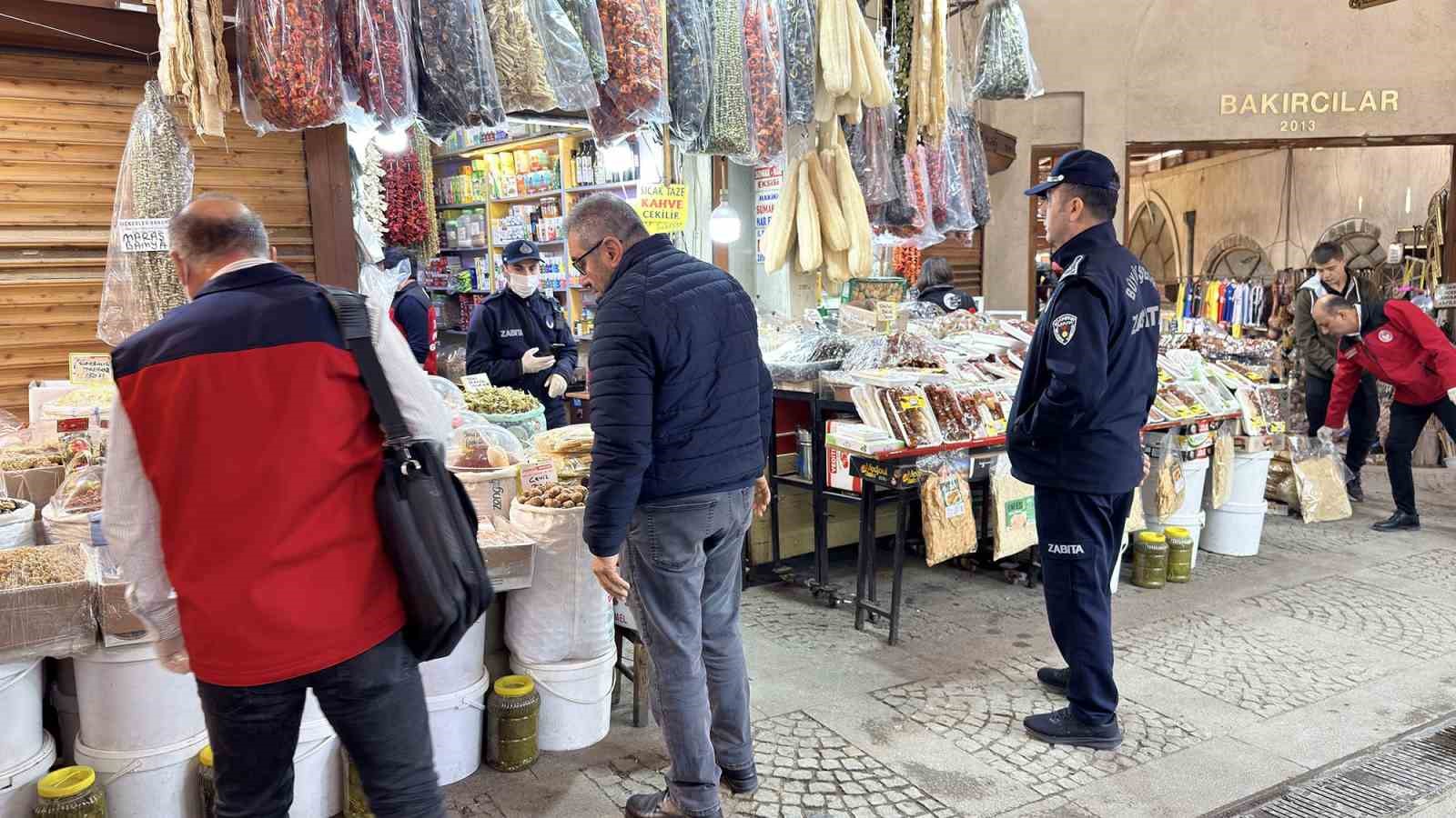 Kahramanmaraş Kapalı Çarşı’da gıda denetimi yapıldı