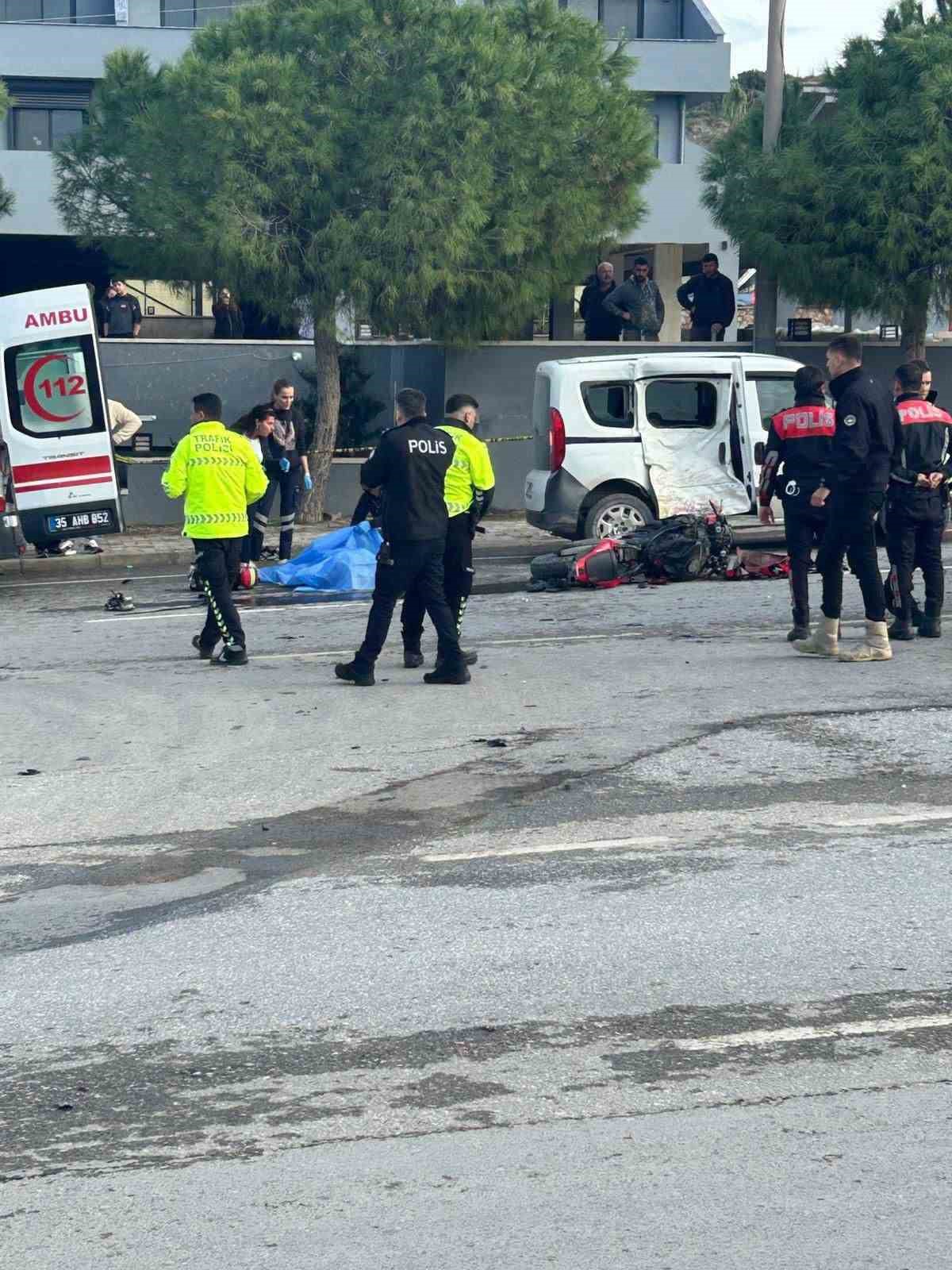 Çeşme’de motosiklet kazası: 1 ölü, 1 yaralı
