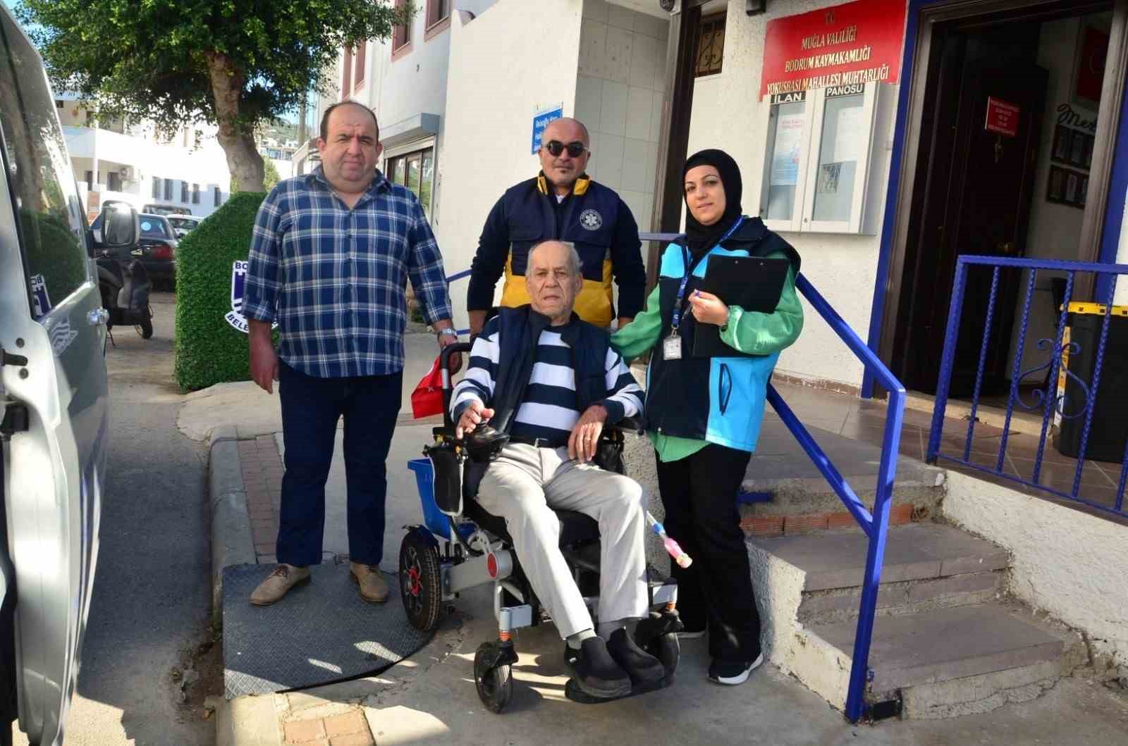 Bodrum Belediyesi’nden akülü sandalye, bakım ve onarım desteği
