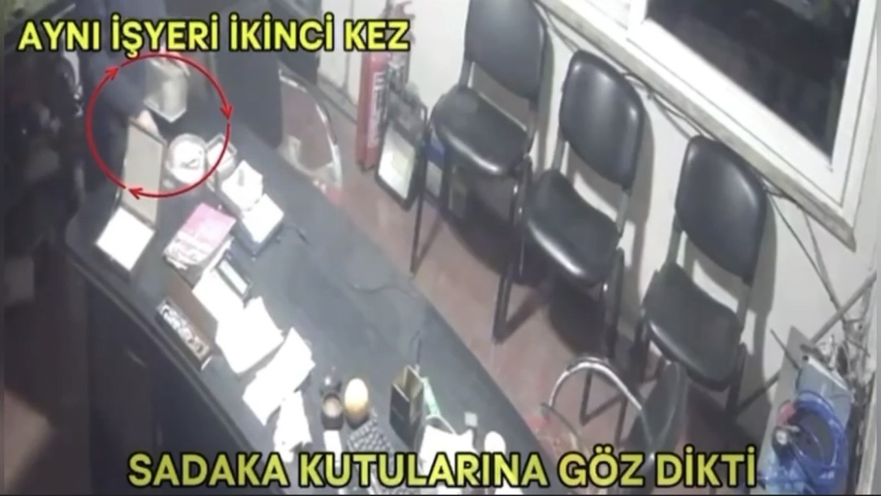 Sadaka kutusunu çalan şüpheli yakalandı
