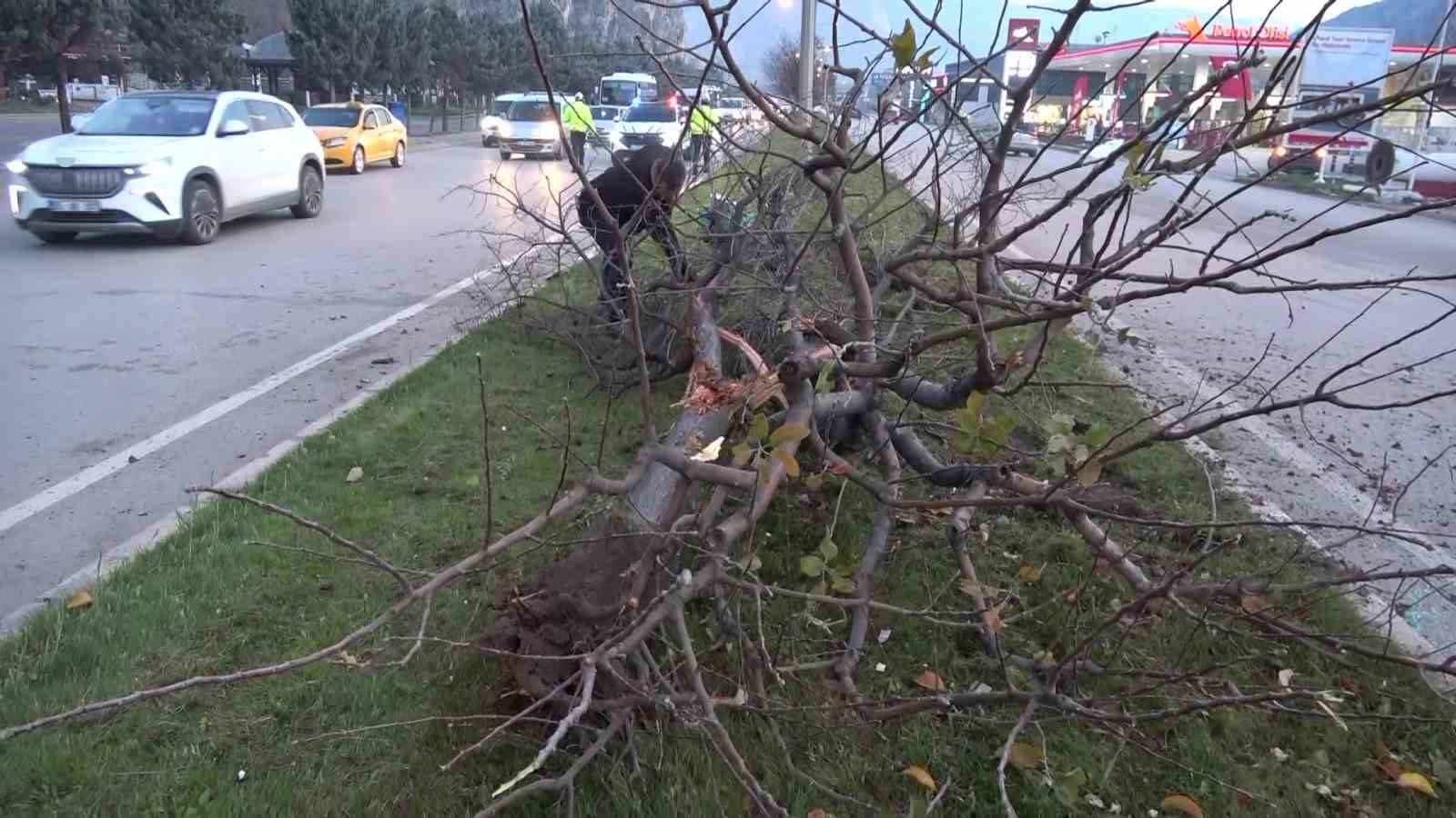 Amasya’da iki otomobil çarpıştı: 3 yaralı