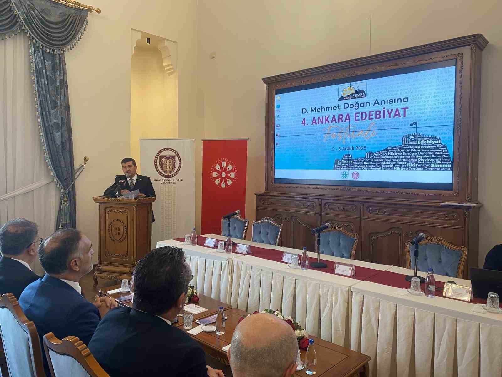 4. Ankara Edebiyat Festivali Yazar Mehmet Doğan anısına düzenleniyor
