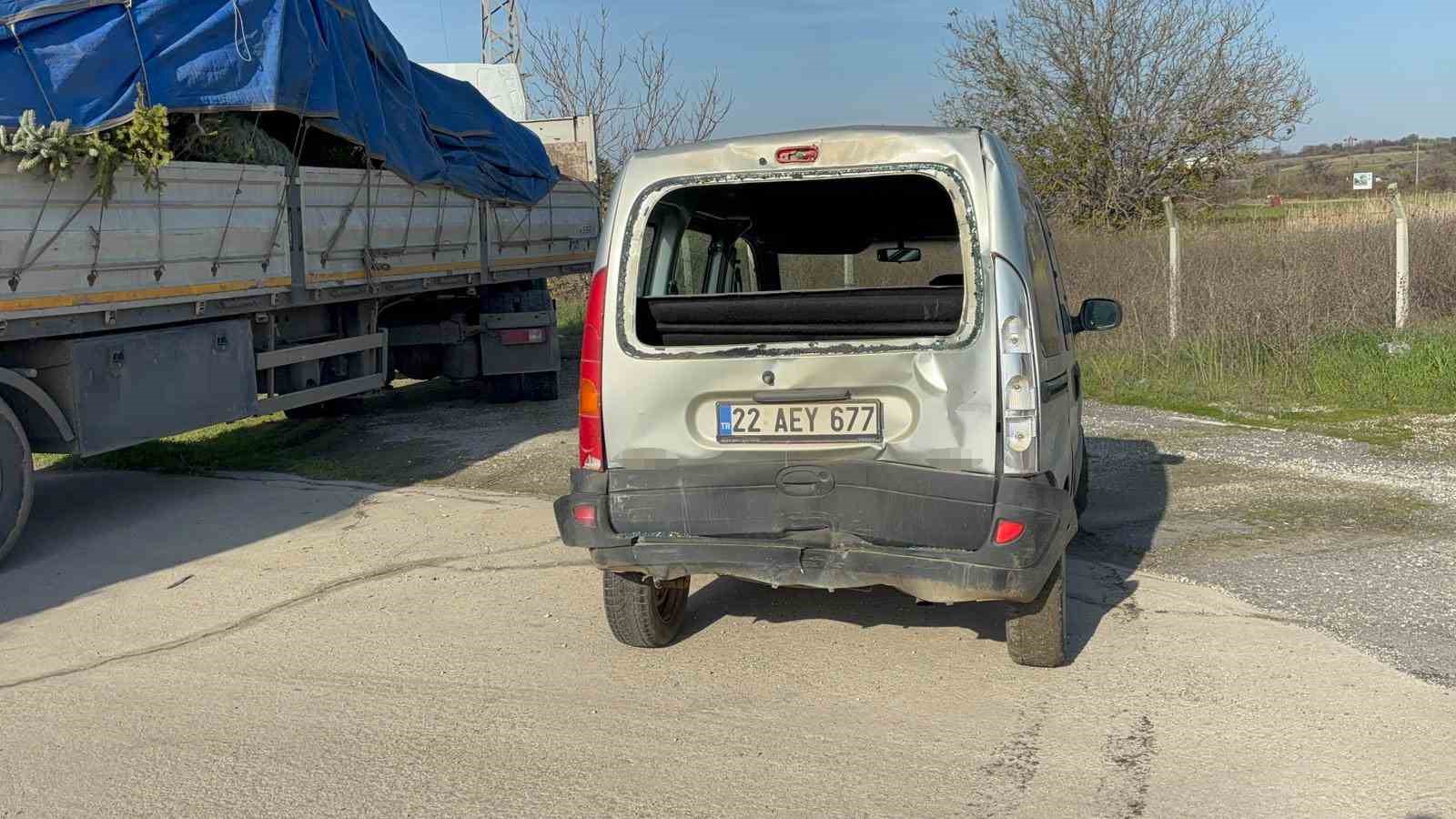 Edirne’de zincirleme kaza: 1 yaralı