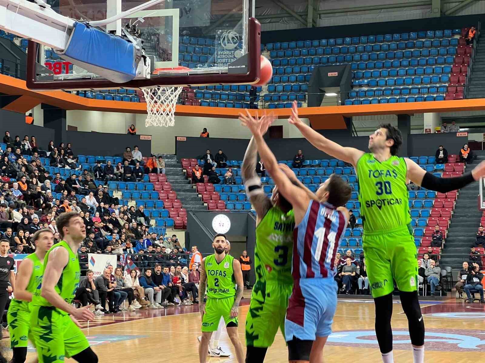 Türkiye Sigorta Basketbol Ligi: Trabzonspor: 92 - Tofaş: 87