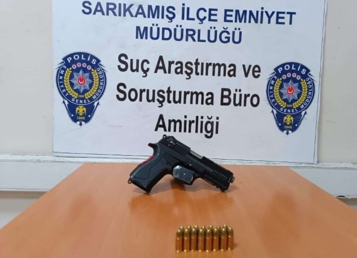 Sarıkamış’ta silah ele geçirildi