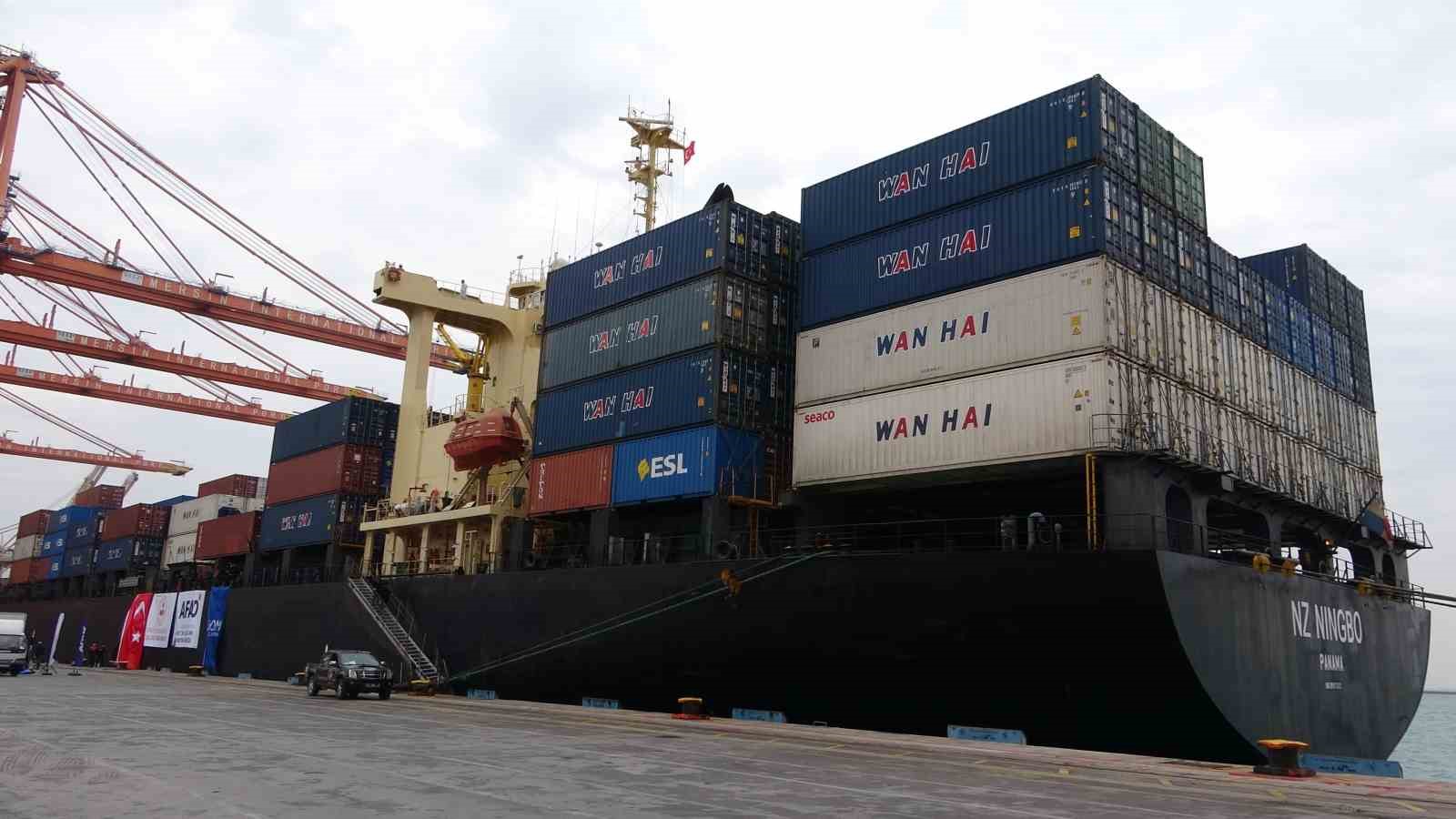 İyilik Gemisi Mersin’den Sudan’a uğurlandı