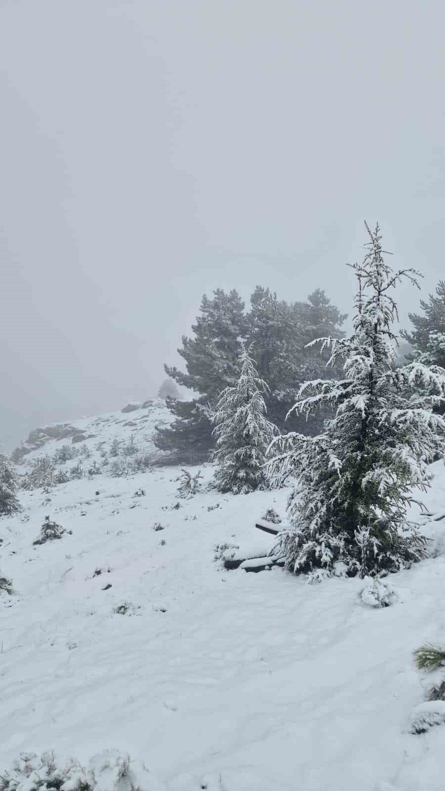 Muğla’ya mevsimin ilk karı yağdı