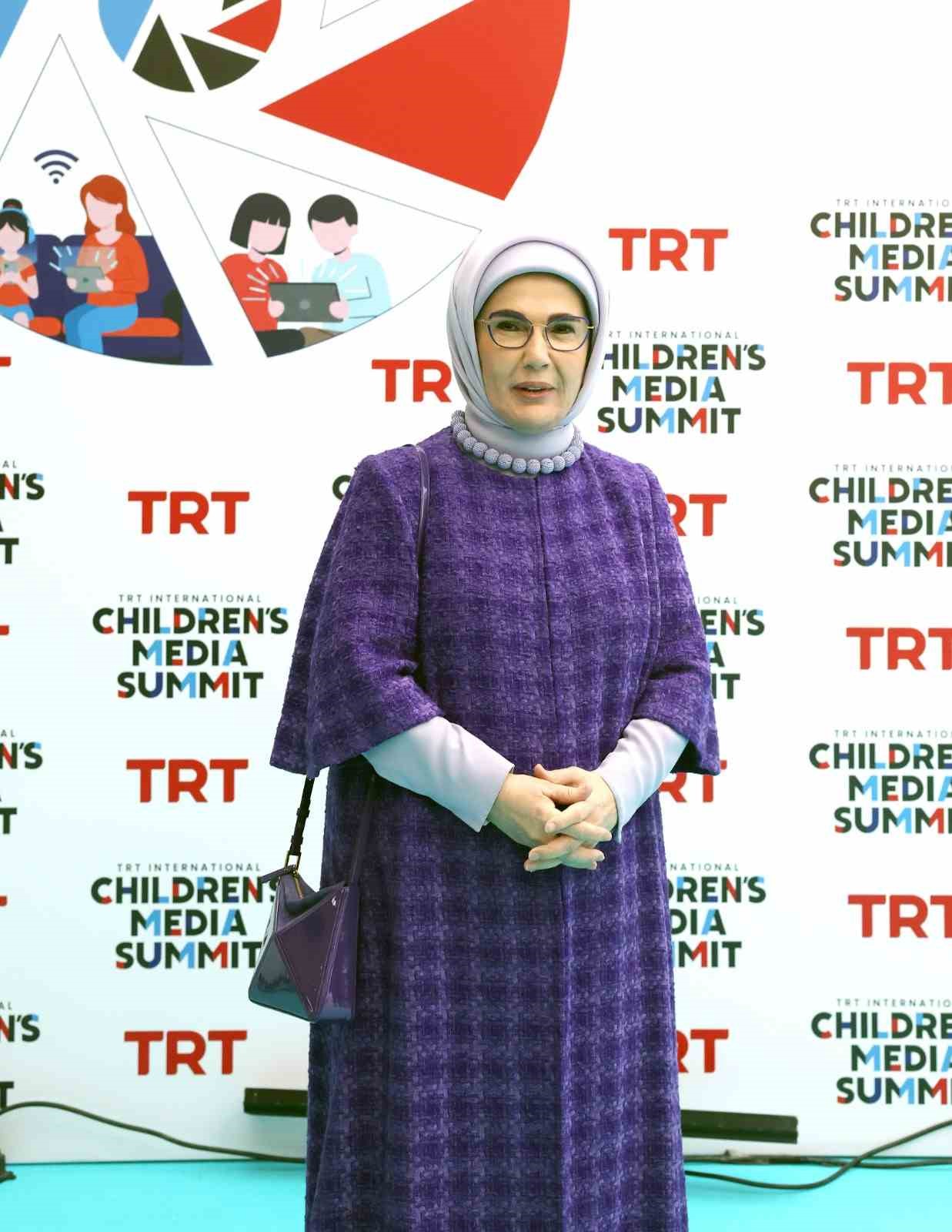 Emine Erdoğan, TRT Uluslararası Çocuk Medyası Zirvesi’ne katıldı