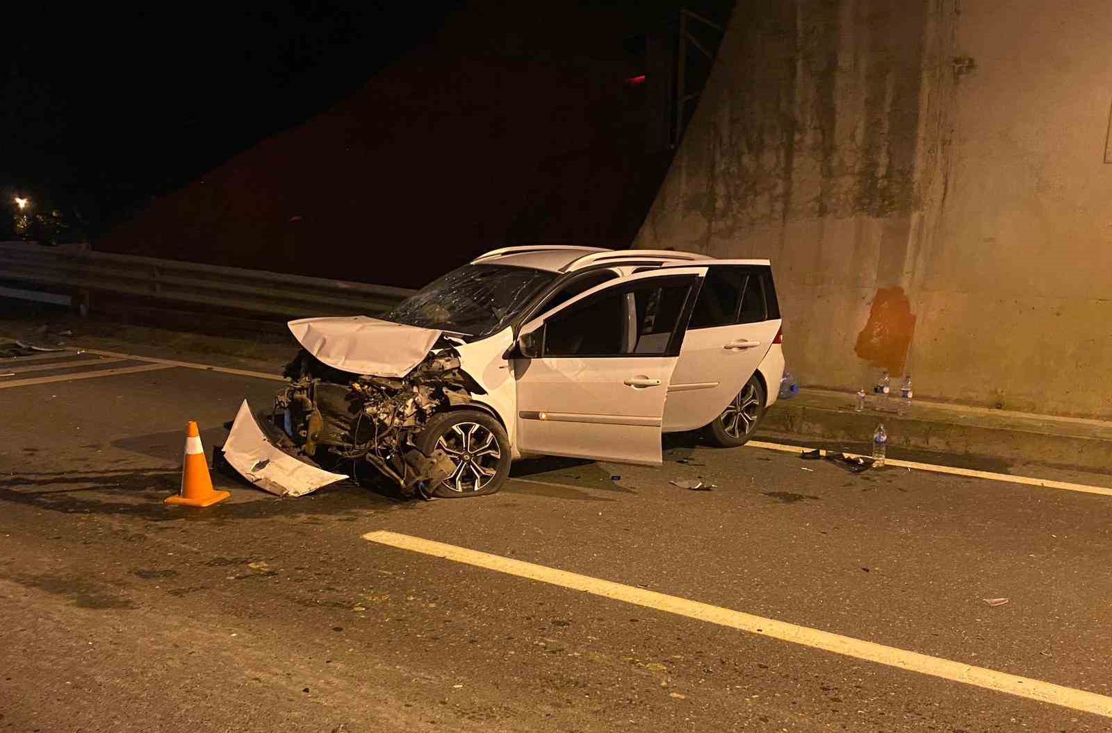 Tünelde meydana gelen kazada 4 kişi yaralandı