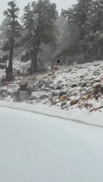 Denizli&rsquo;nin y&uuml;ksek kesimlerinde kar yağışı başladı
