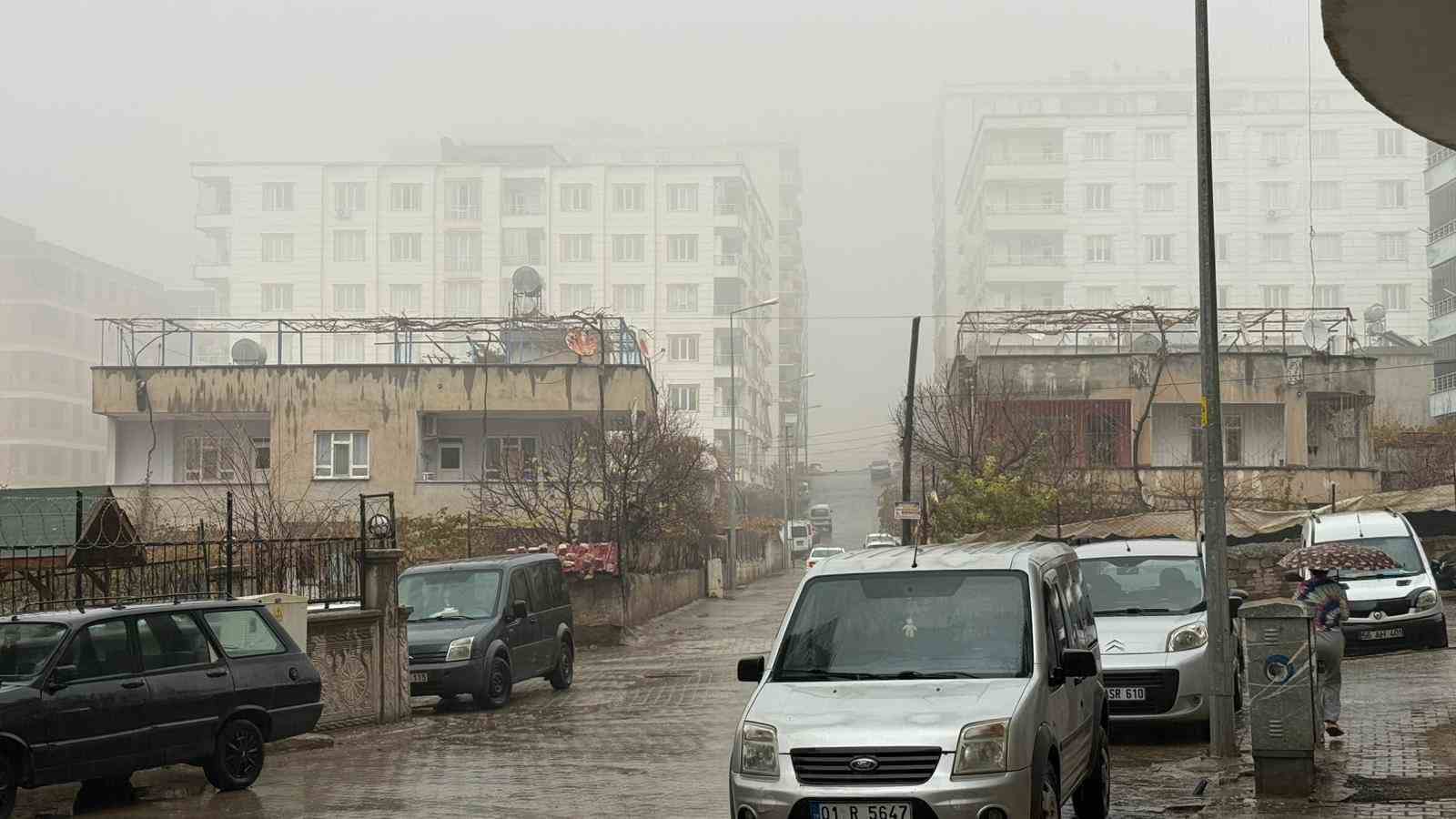 Siirt’te sis ve sağanak yağış etkili oldu