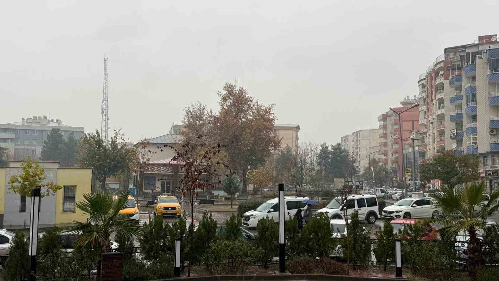 Siirt’te sis ve sağanak yağış etkili oldu