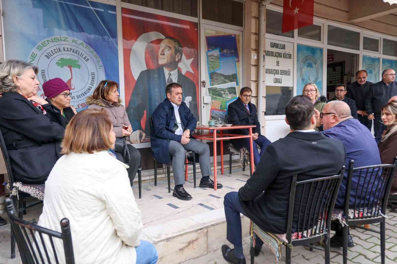 Vali Sözer vatandaşlarla Kapaklılar Derneği’nde buluştu