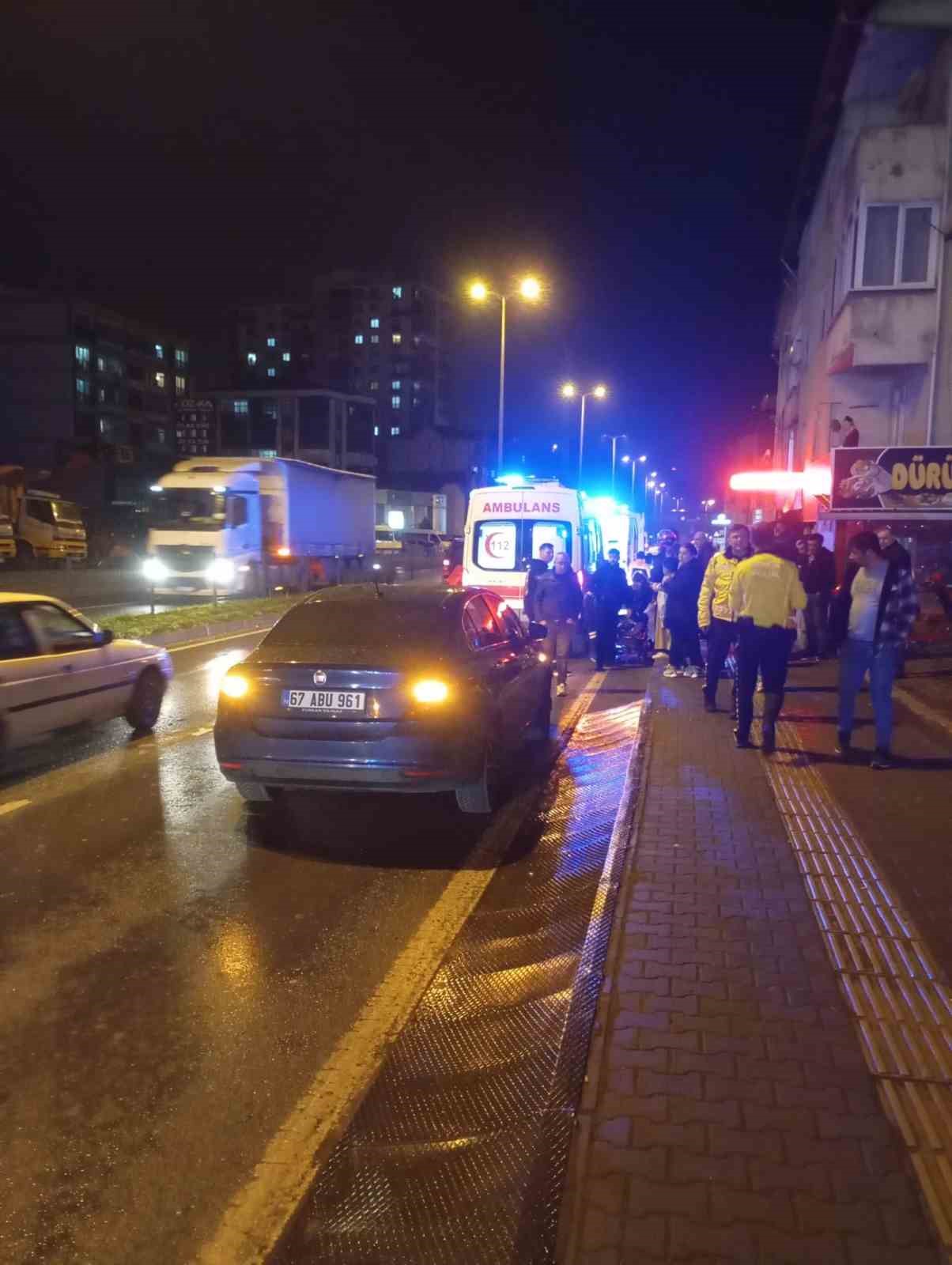 Ereğli’de motosiklet devrildi: 2 kişi yaralandı
