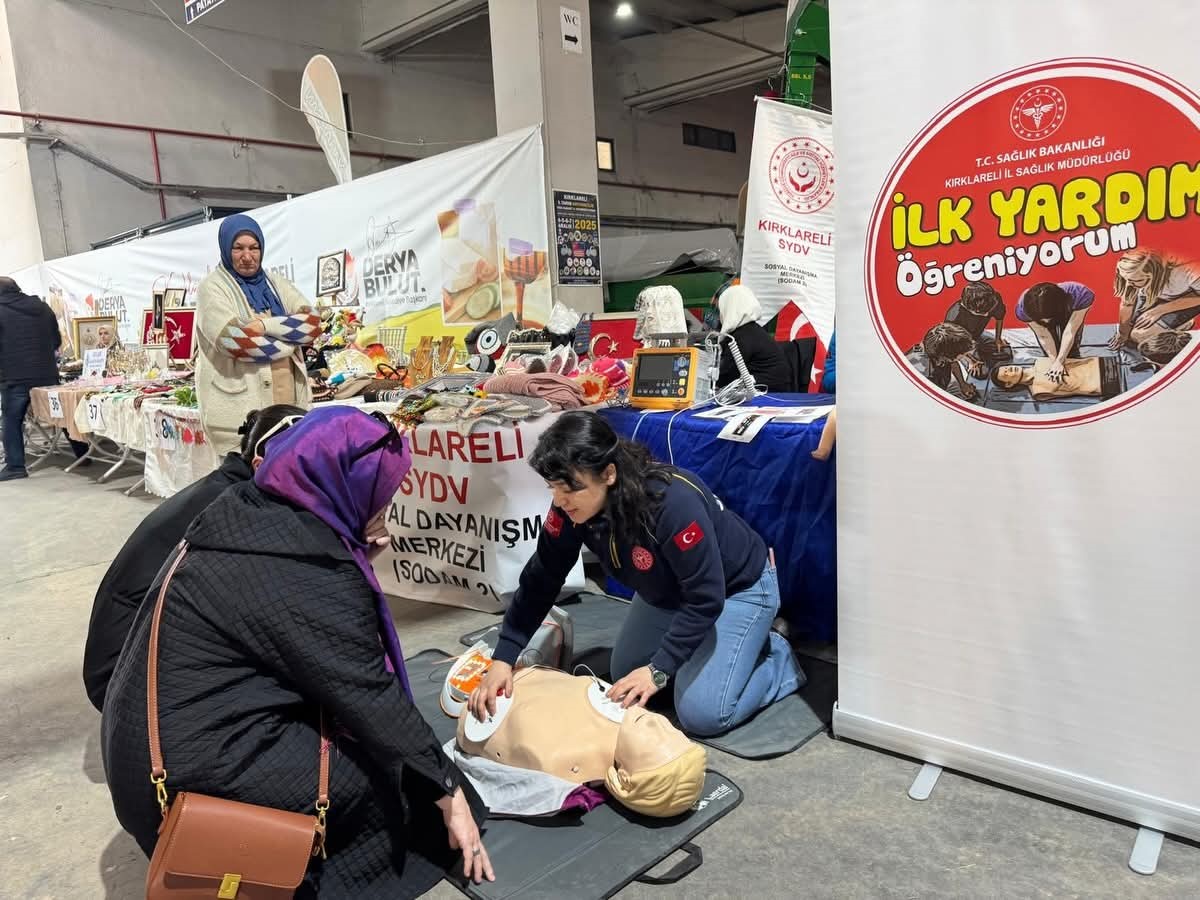 Kırklareli’nde tarım fuarında sağlık bilgilendirmesi ve eğitim
