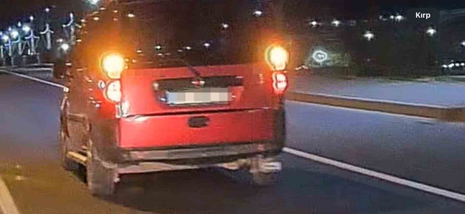 Ordu’da trafiği tehlikeye düşüren sürücüye 14 bin TL ceza