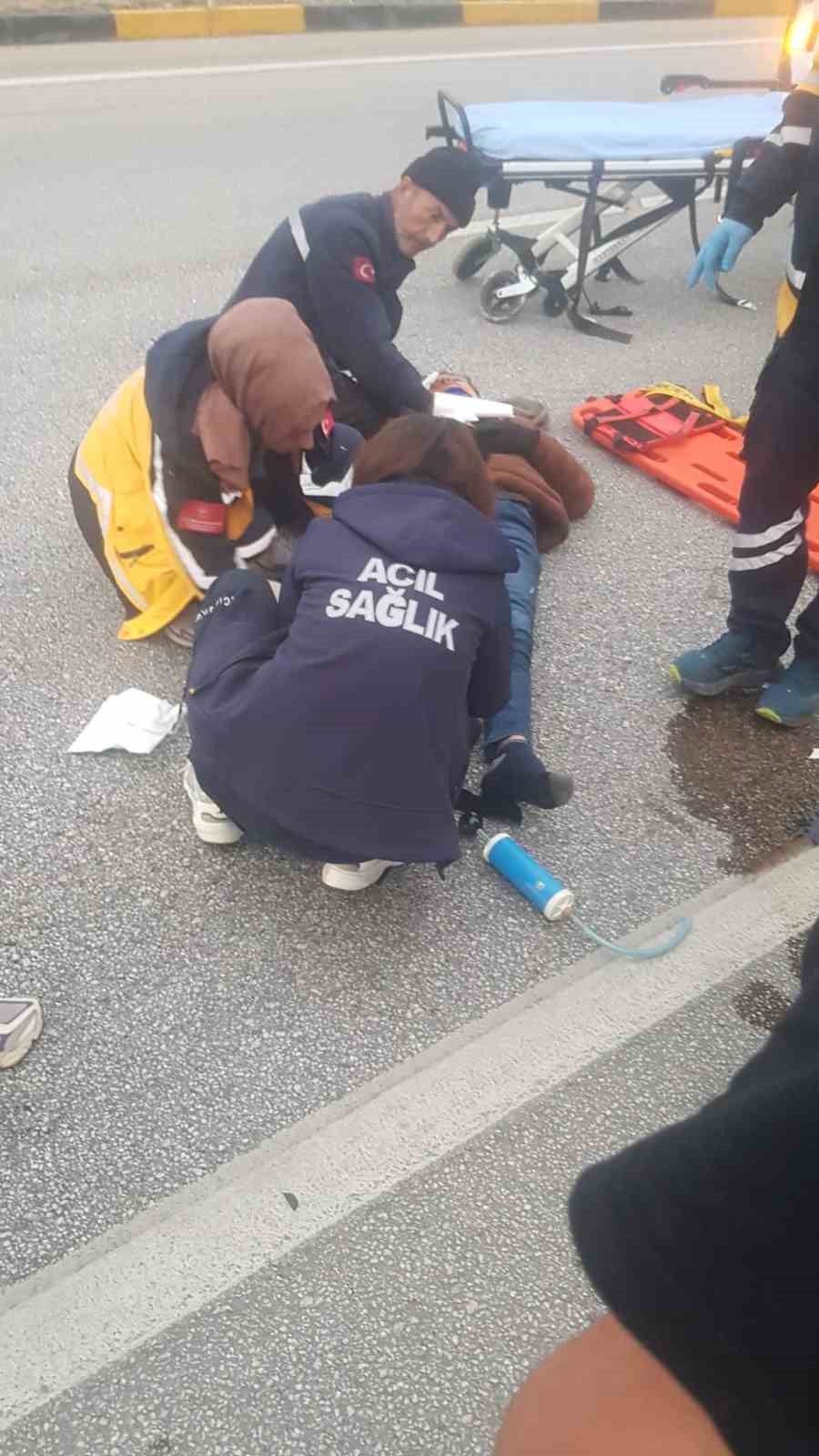 Burdur’da otomobil ile motosiklet çarpıştı: 1 yaralı