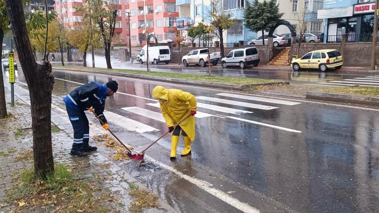 Kahramanmaraş’ta yağış sonrası saha çalışmaları
