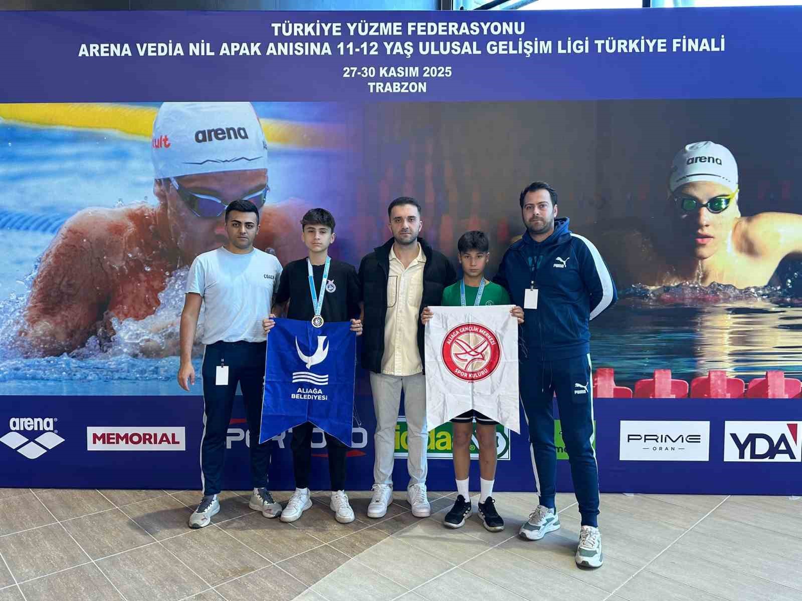 Aliağalı yüzücüler Türkiye finalinde zirvede