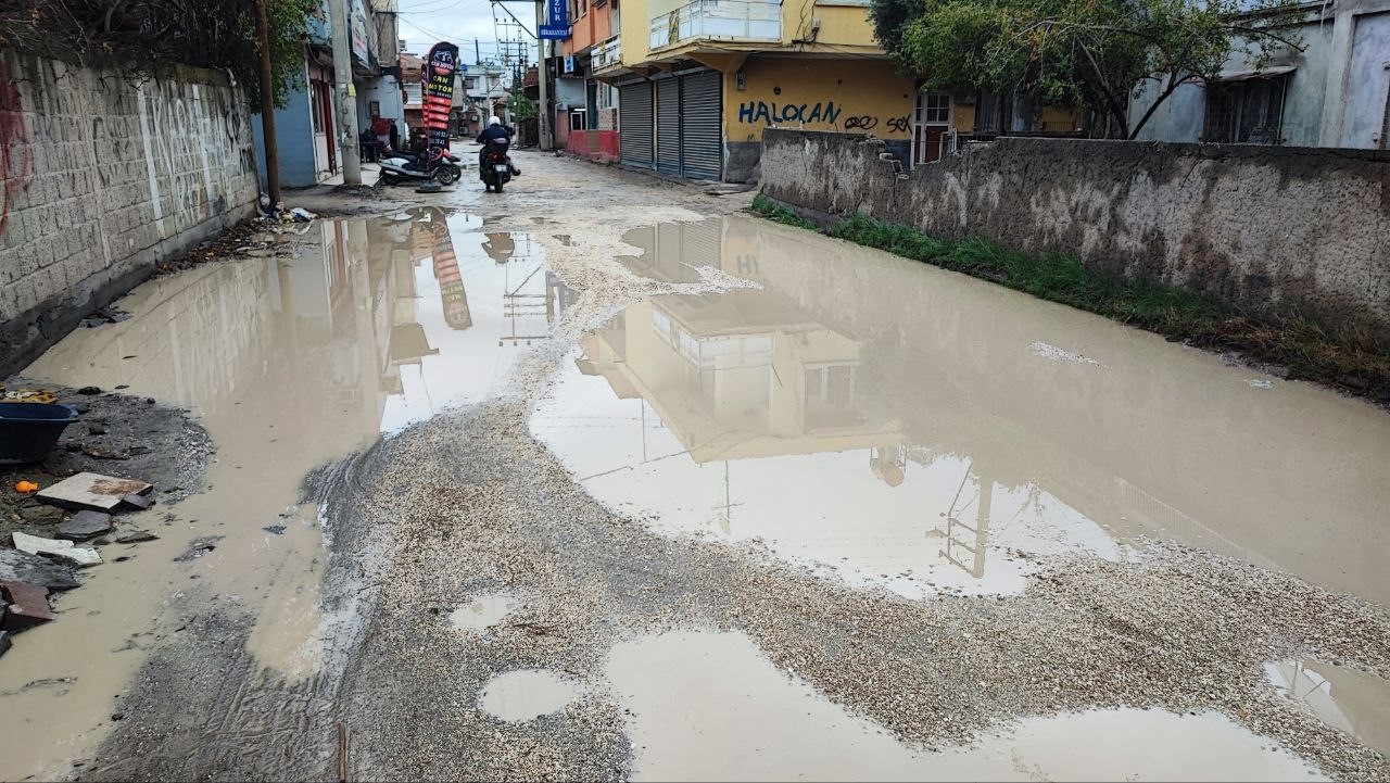 Çöken yola kanepe kollu önlem