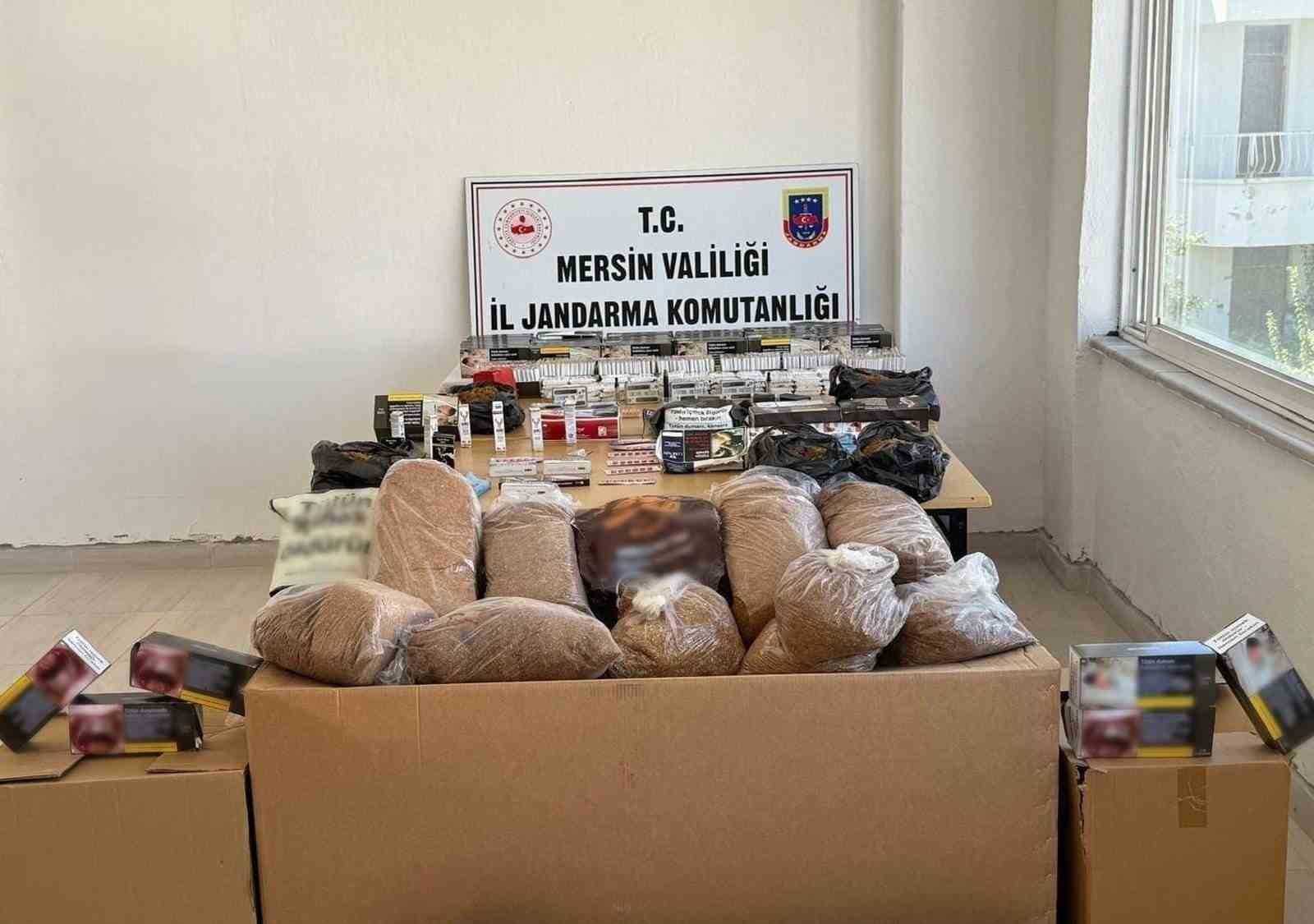 Silifke ve Bozyazı’da kaçak makaron dperasyonu: 2 gözaltı