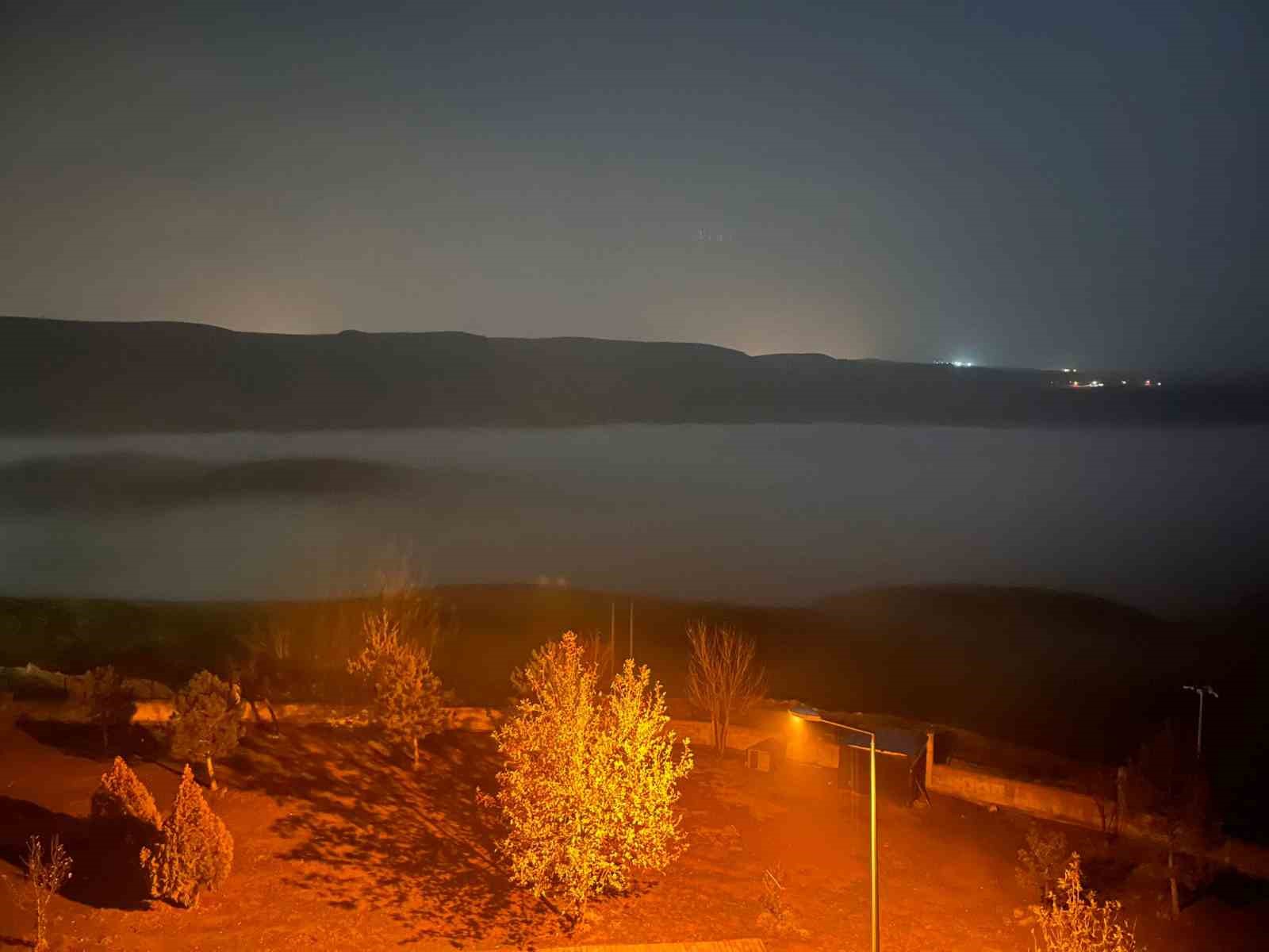 Batman’da Dicle Nehri üzerinde sis denizi
