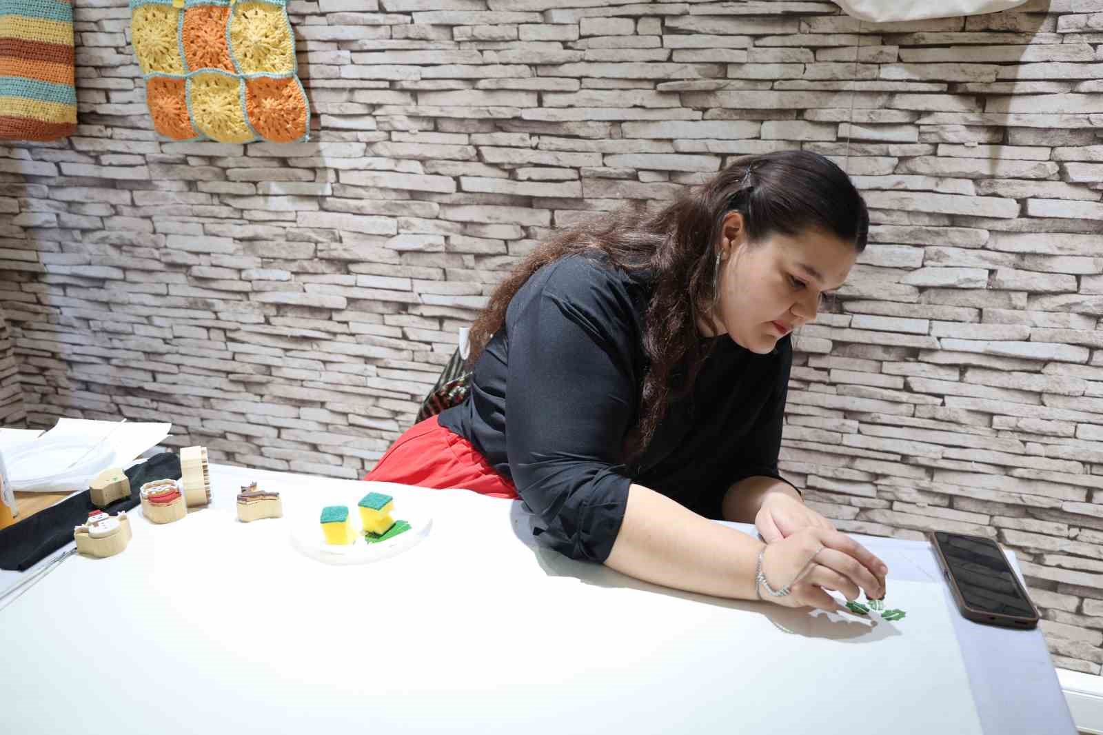 Kadınların hobisi aile destek merkezinde ekonomik gelire dönüştü