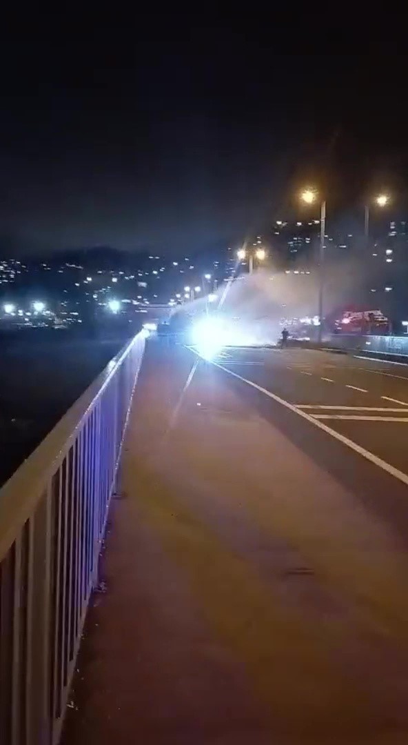 Zonguldak’ta halk otobüsünde yangın paniği