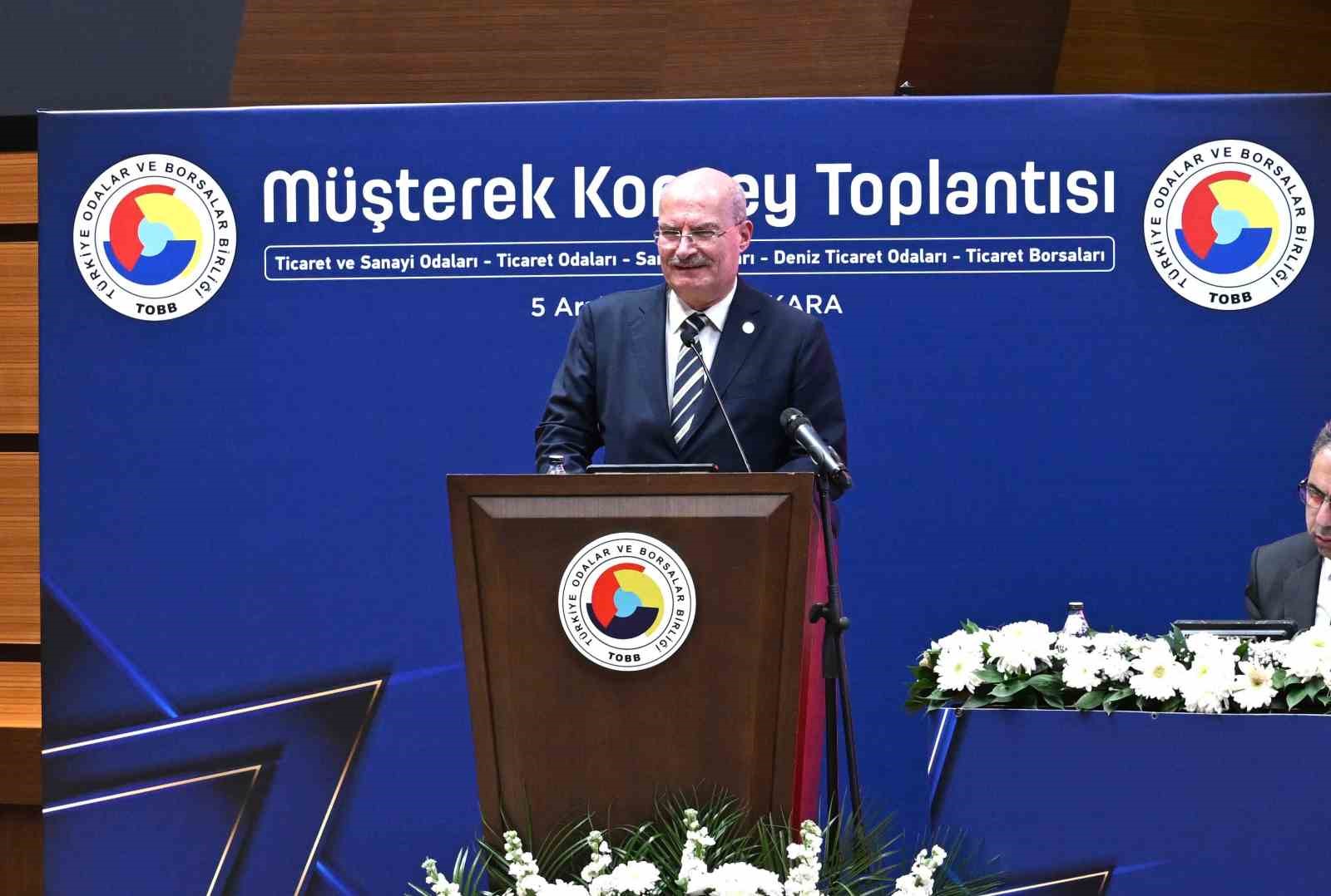 ATO Başkanı Baran: "Enflasyonla m&uuml;cadelenin kararlılıkla s&uuml;rd&uuml;r&uuml;lmesi ve kısa s&uuml;rede sonu&ccedil; alınması &ouml;zel sekt&ouml;r a&ccedil;ısından en &ouml;nemli g&uuml;ven unsuru durumunda"
