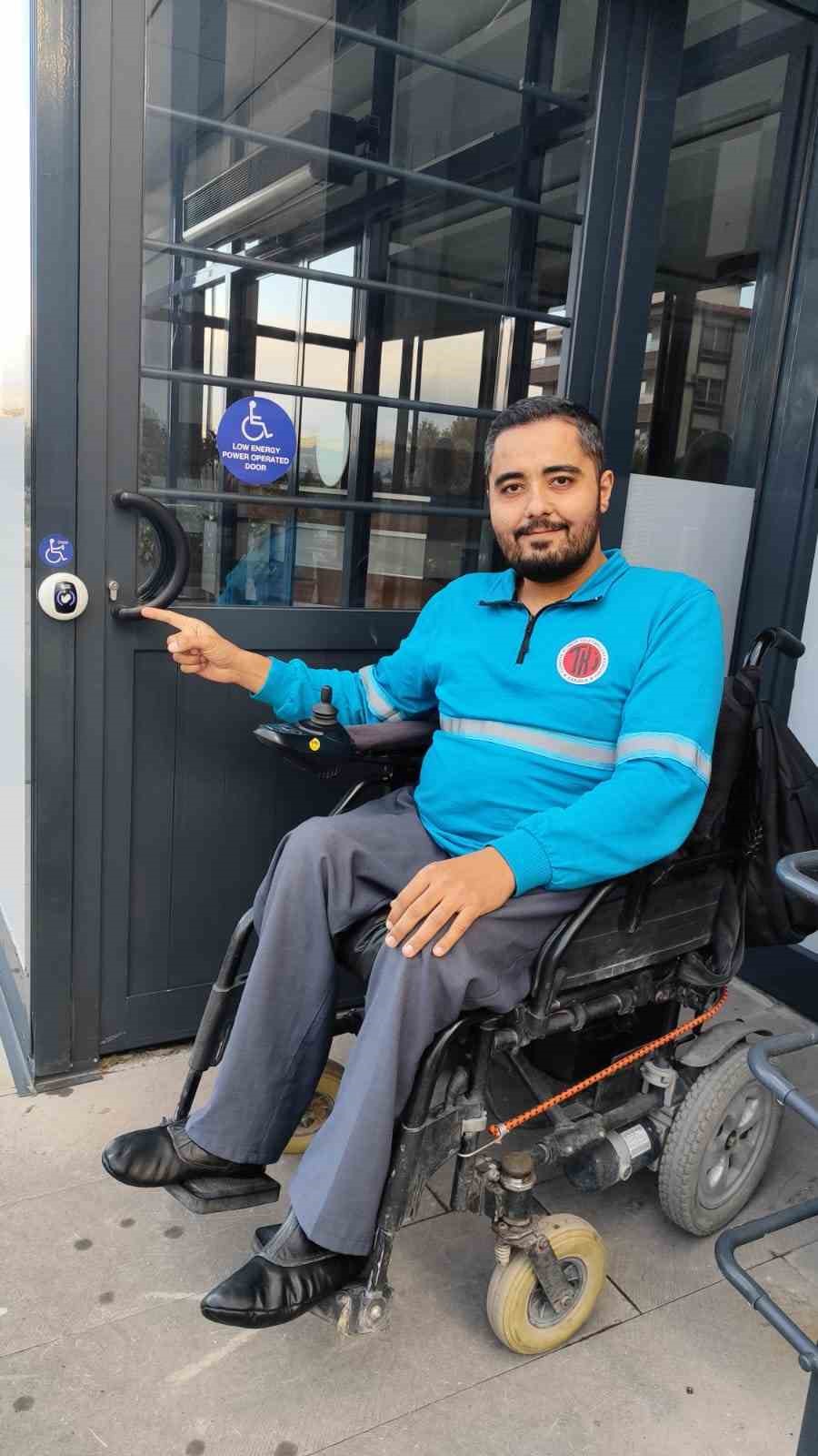 ELİ&rsquo;de engelli &ccedil;alışana b&uuml;y&uuml;k kolaylık
