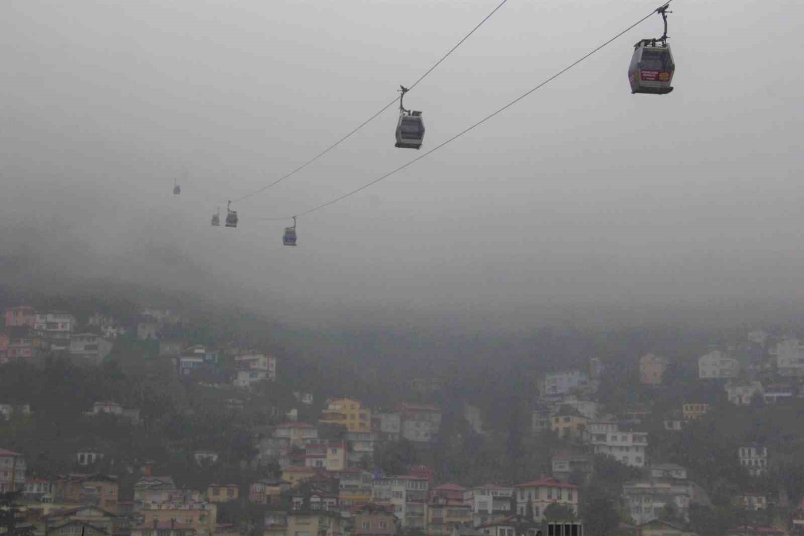 Ordu’da sis kartpostallık manzara oluşturdu