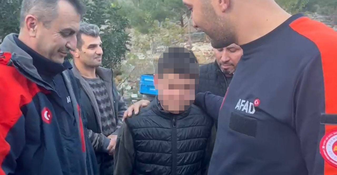 Haber alınamayan çocuğu AFAD ekipleri buldu