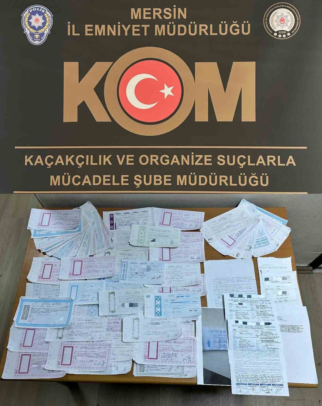 Mersin’de tefecilik operasyonu: 8 gözaltı
