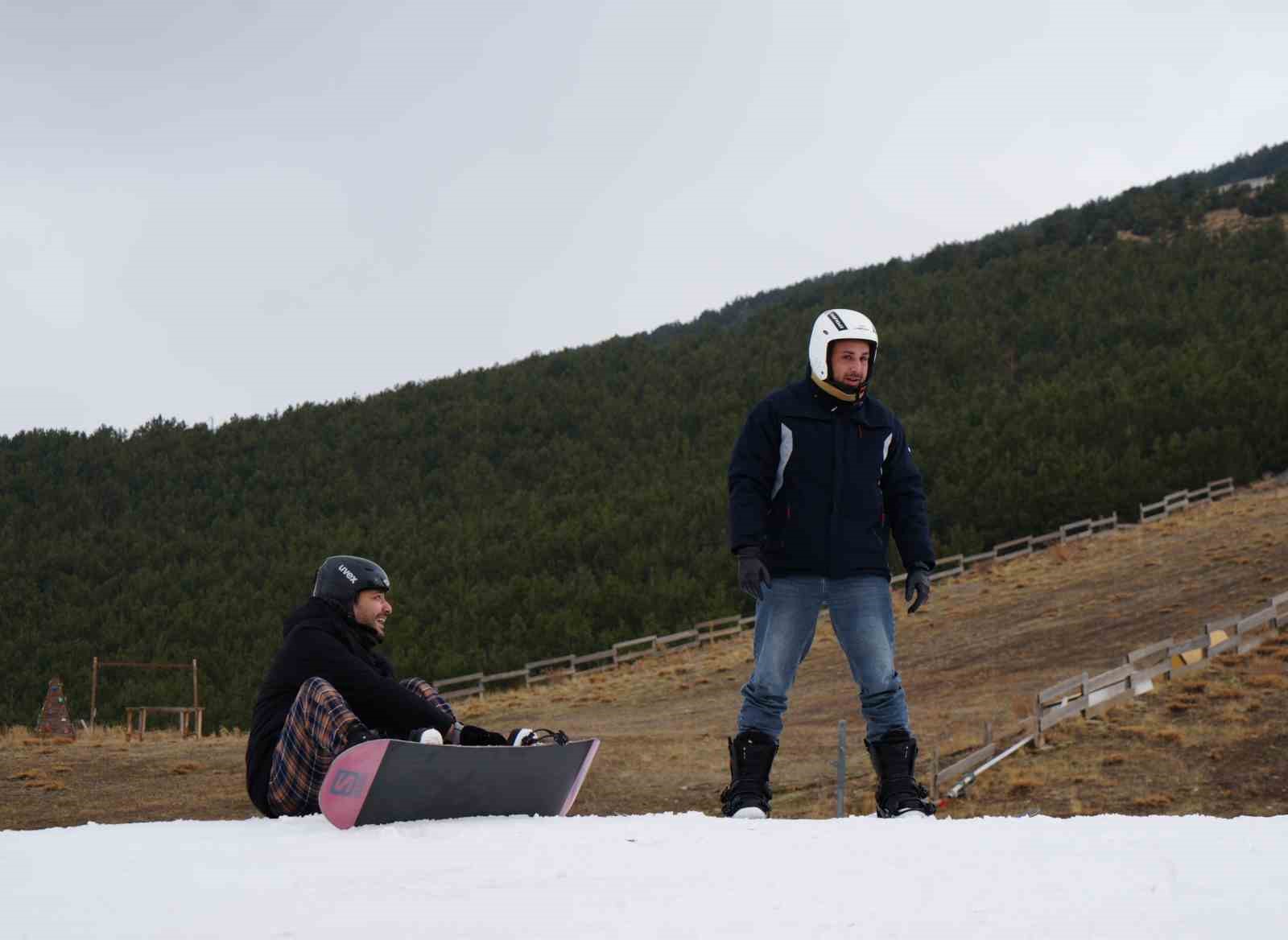 Palandöken’de kayak keyfi başladı