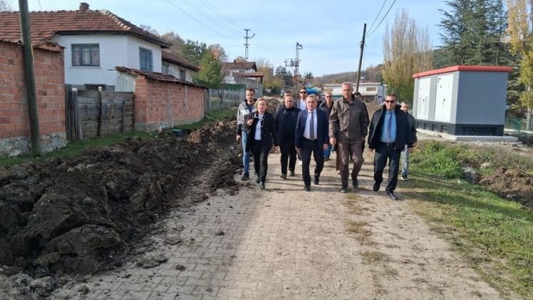 Bilecik’te Muratdere Köyü içmesuyu hattı incelendi