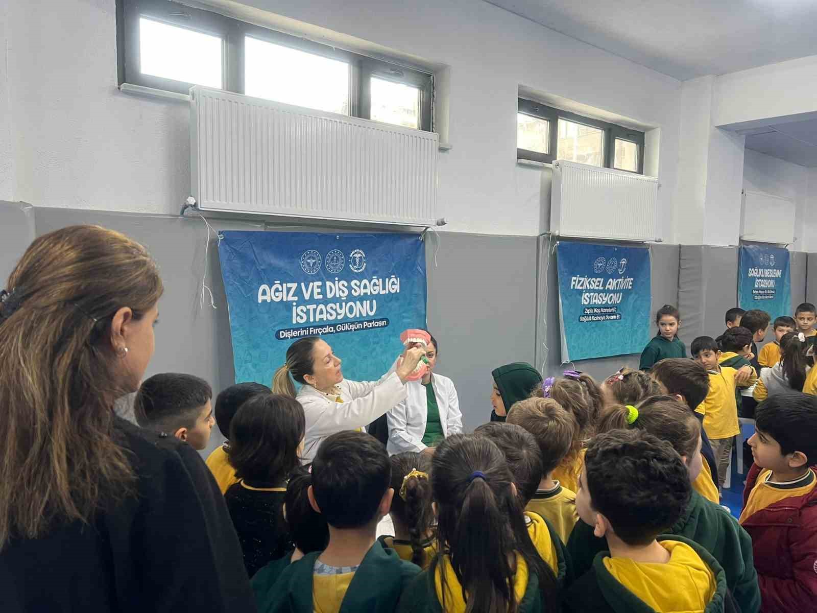 Işık İlkokulunda sağlıklı çocuk sağlıklı gelecek etkinliği