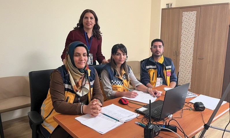 Karaman’da kontrol merkezi çalışanlarına &quot;Tıbbi acil çağrı yönetimi eğitimi&quot; verildi