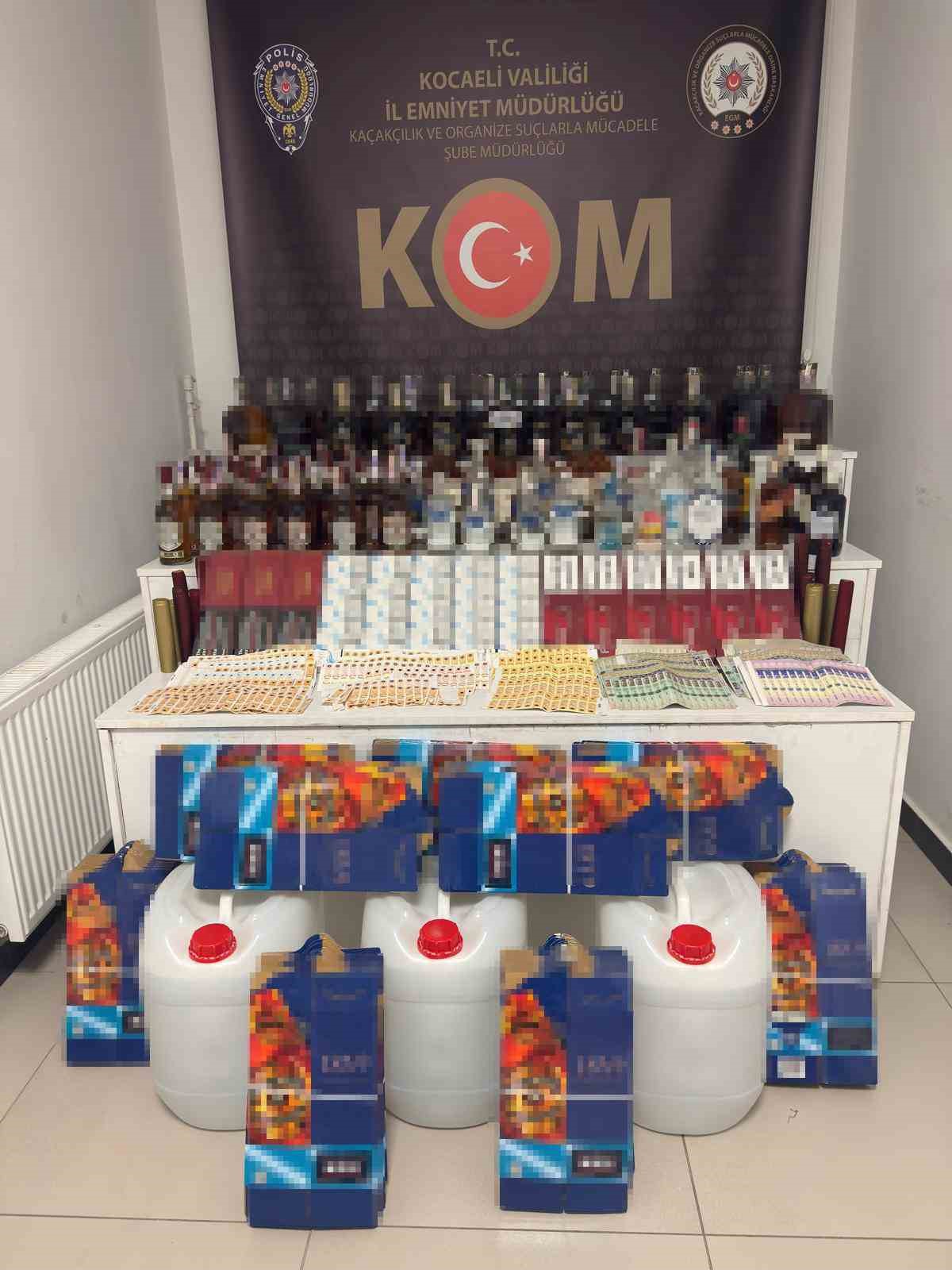 Kocaeli’de 5 milyon liralık kaçakçılık operasyonu