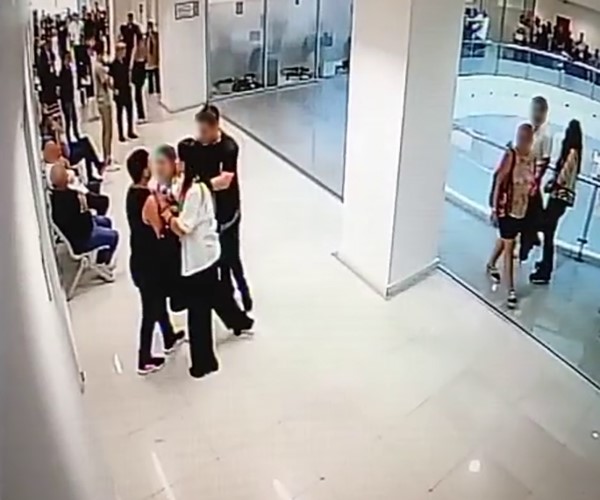 Bakırköy Adliyesi’nde velayat kavgası, o anlar kamerada