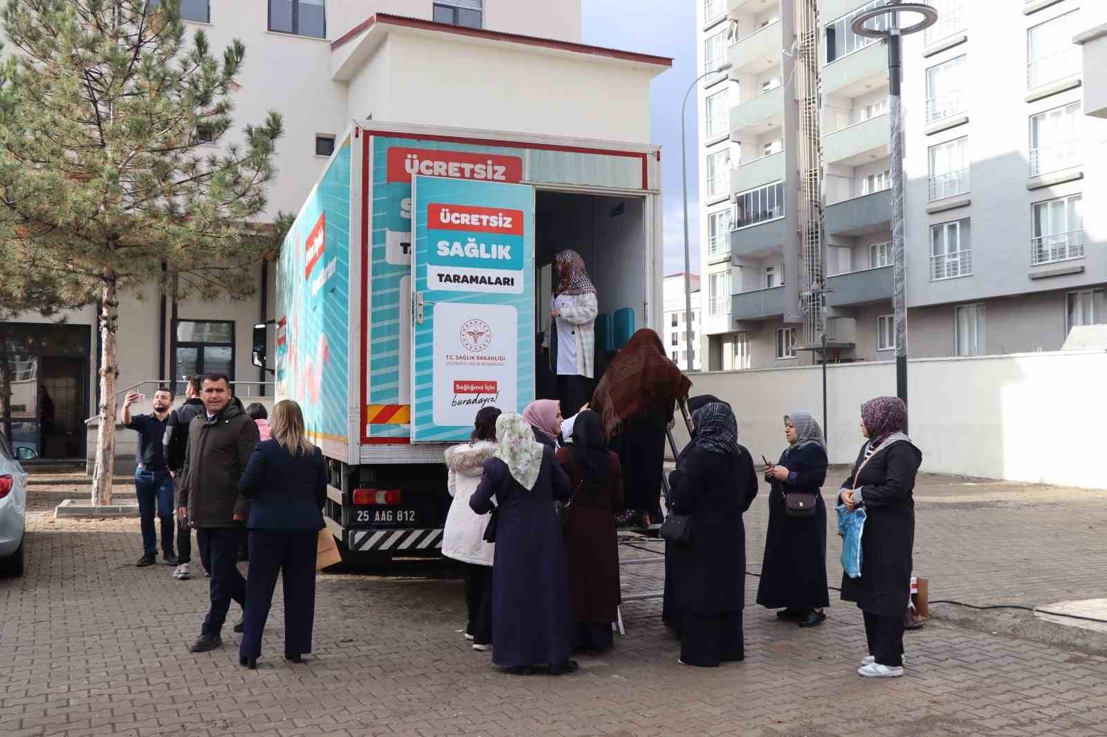 KETEM tırı Oltu&rsquo;da tarama yapıyor
