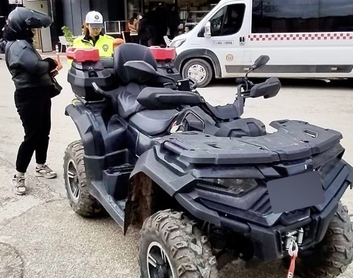 Bilecik’te motosiklet ve ATV sürücülerine trafik denetimi