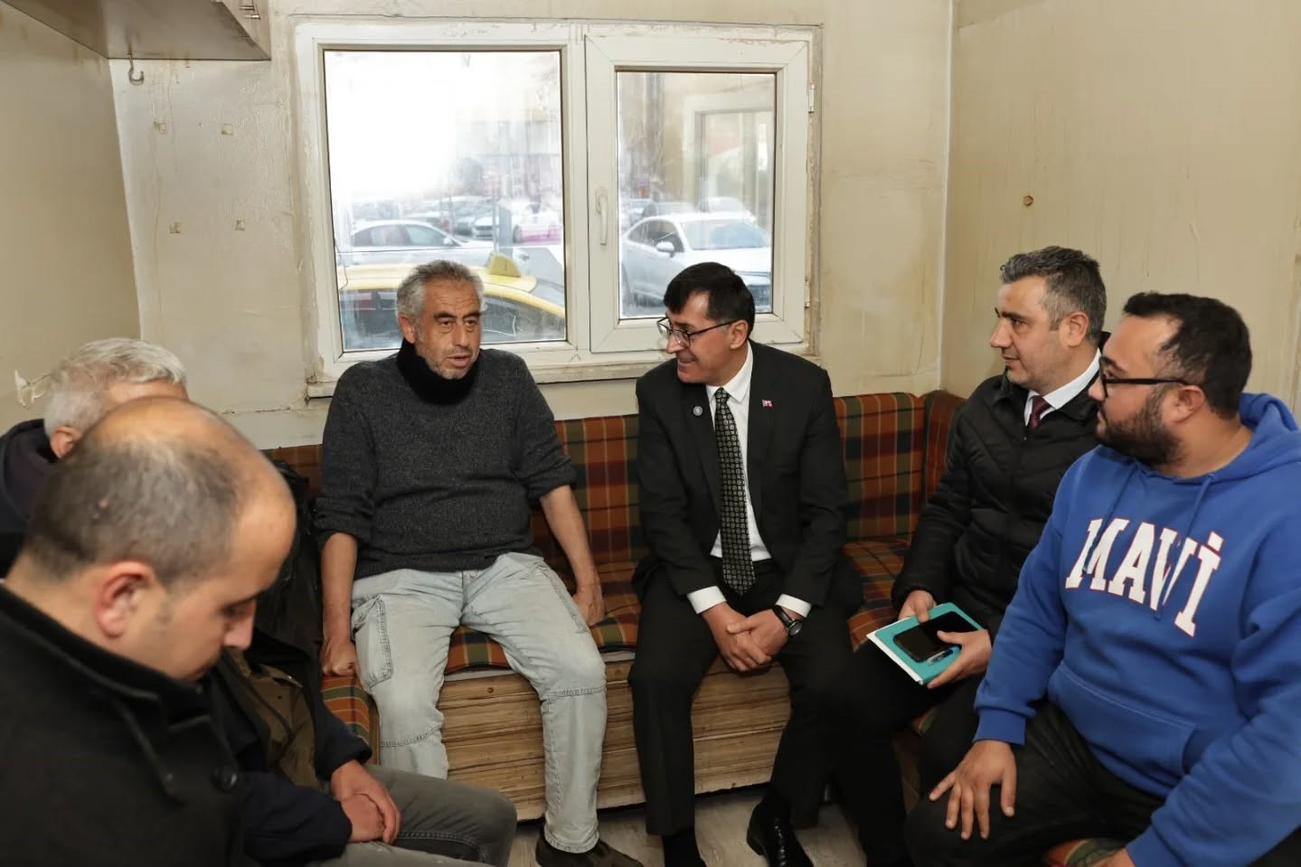 Kütahya Belediye Başkanı Kahveci, taksici esnafıyla bir araya geldi