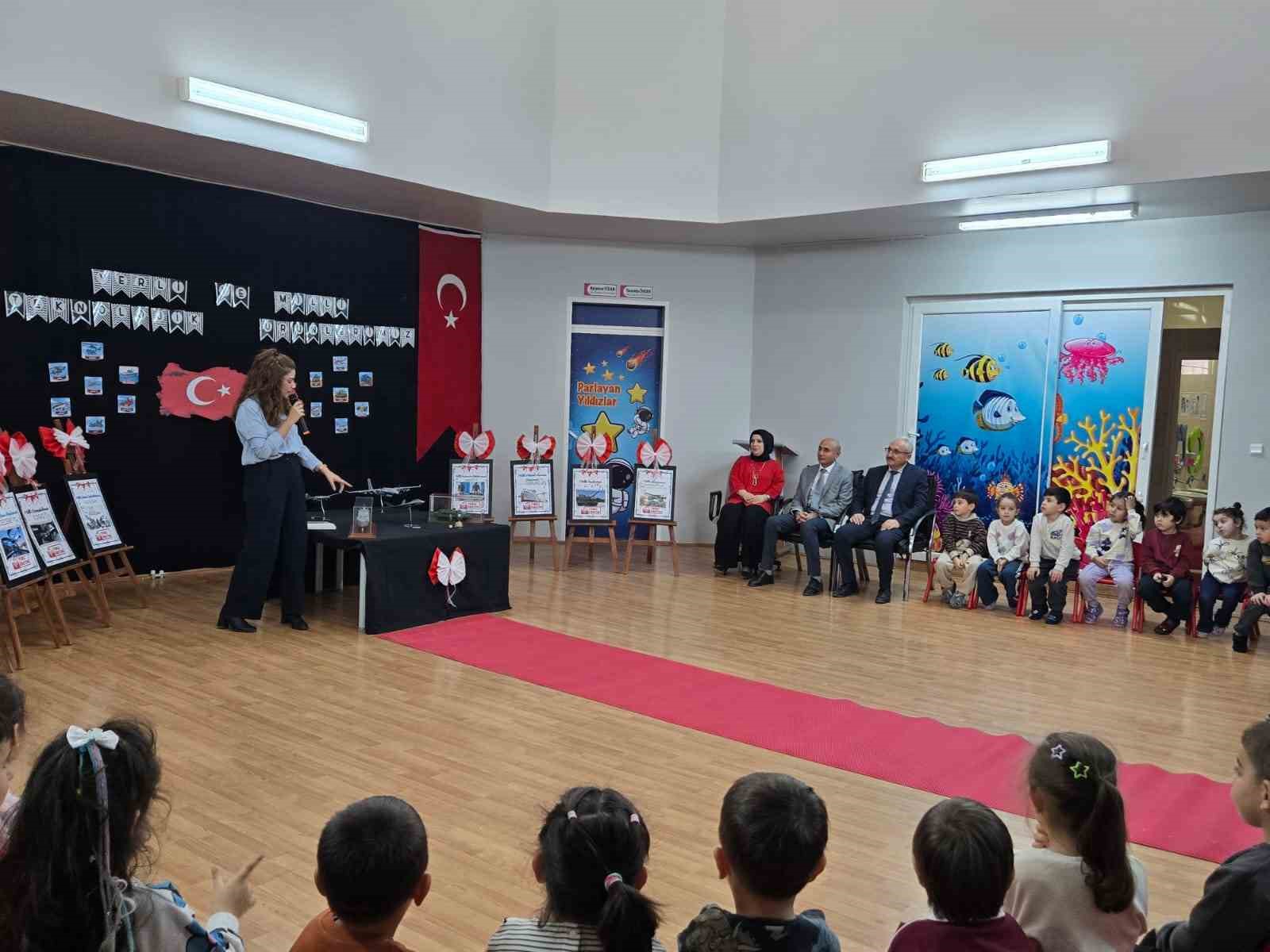 Sungurlu’da miniklere ‘yerli malı’ dersinde milli savunma sanayi anlatıldı