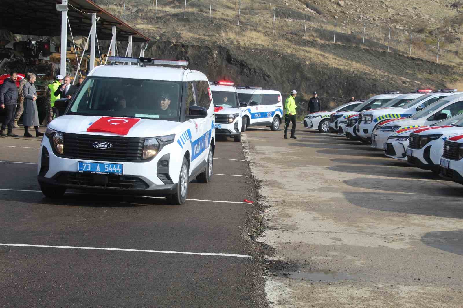 Şırnak’a 189 araçlık filo törenle teslim edildi