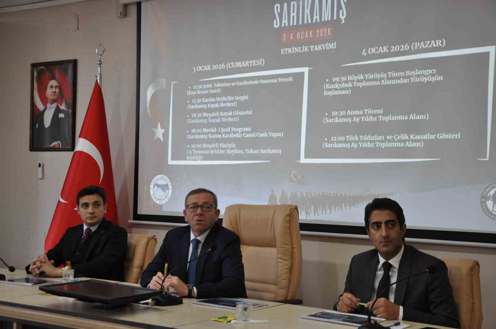 Sarıkamış Şehitleri 3-4 Ocak’ta anılacak