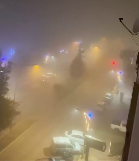 Kahta’da yoğun sis etkili oldu