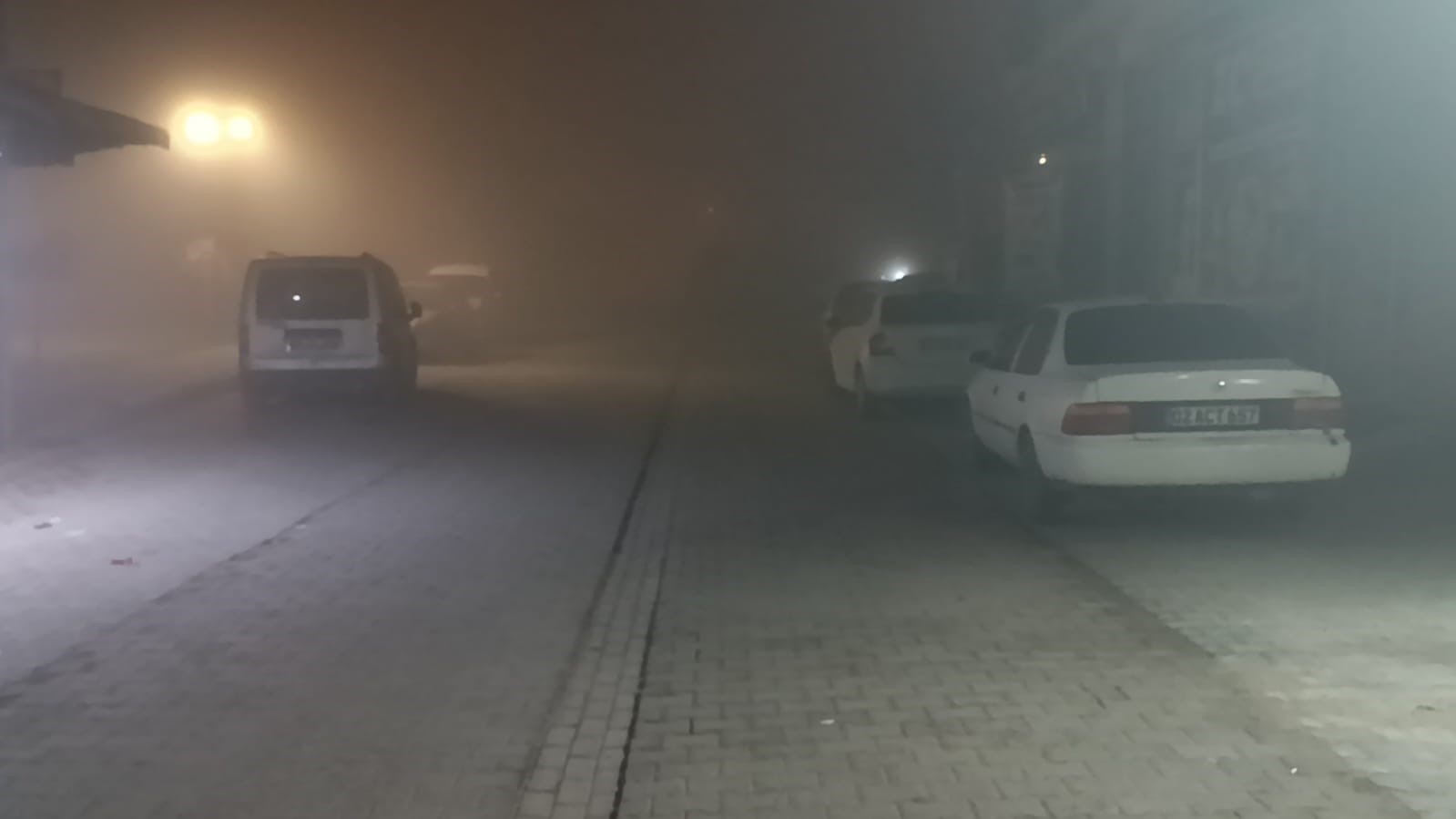 Şanlıurfa’da gece boyu yoğun sis etkili oldu