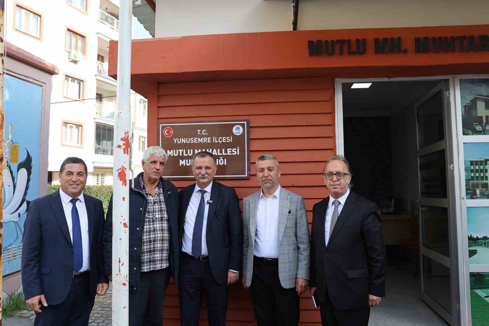 Başkan Balaban Mutlu Mahallesinde incelemelerde bulundu